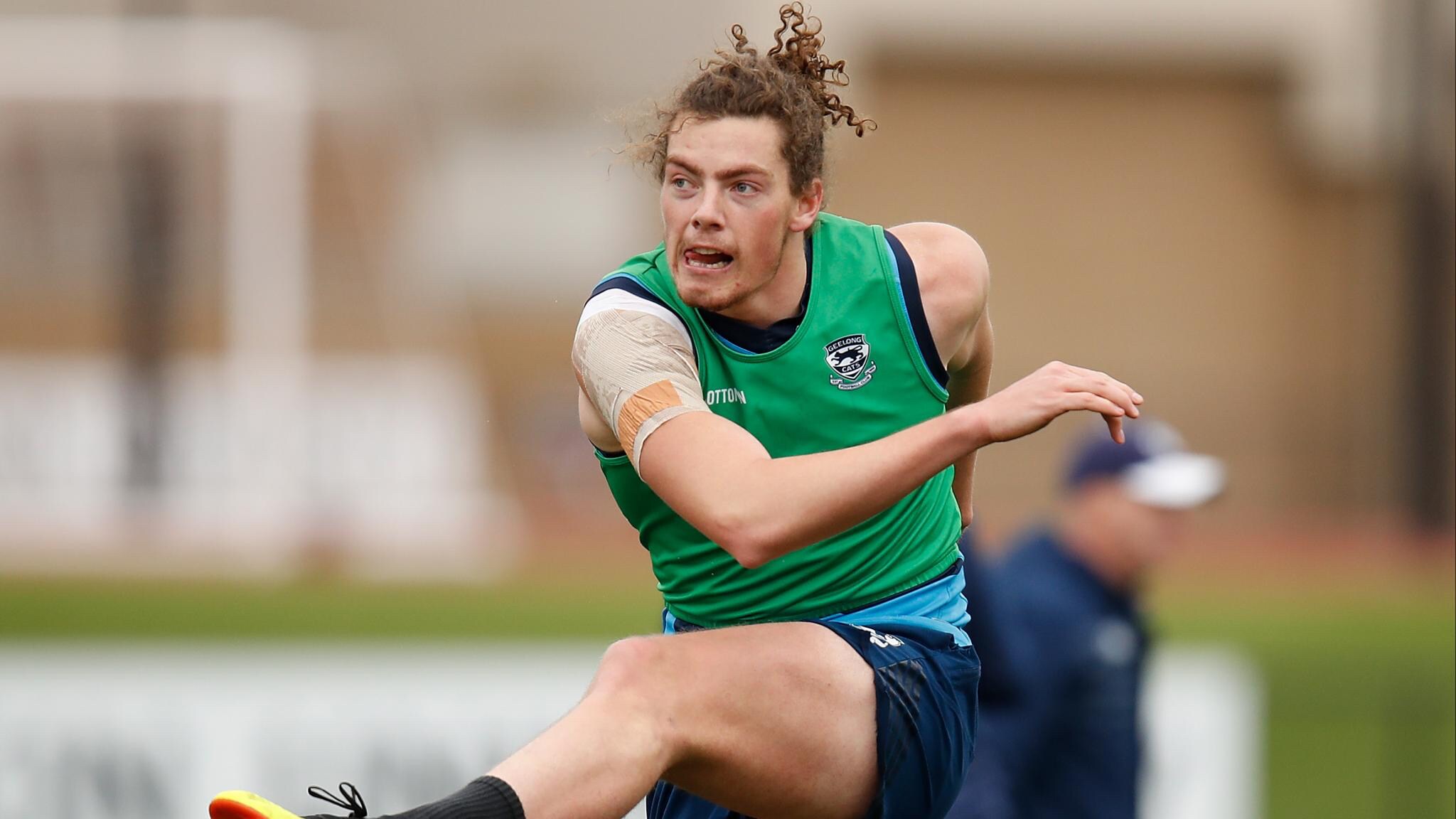 Wylie Buzza trade.jpg The Power hope Wylie Buzza can add to their big-man stocks - AFL,Port Adelaide Power,Geelong Cats,Wylie Buzza,Tag-Trade,Trade,News,Game,Update